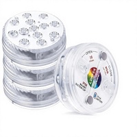 Luces LED Sumergibles con Control Remoto, 13 Luces LED, IP68 a Prueba de Agua, Temporizador, Regulable, 16 Colores Cambiantes, para Piscinas