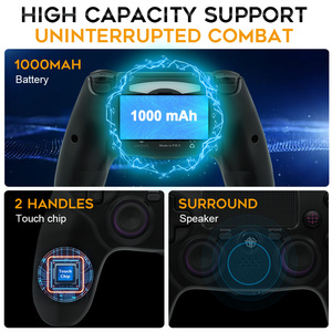 Không dây Gamepad cho điện thoại di động/PC/TV có thể sạc lại đa-chế độ chơi game điều khiển BT Ergonomic joystick với tùy chỉnh nút cho PS4 - Product Image 3