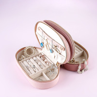 Boîte de rangement pour bijoux pour femmes, boîte à bagues et boucles d'oreilles, boîte à accessoires portable, vente en gros pour les mariages
