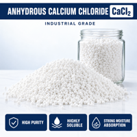 Chlorure de calcium anhydre en poudre, haute pureté, qualité industrielle, produit chimique