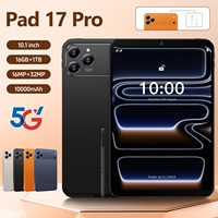Tablet Android 15 con Pantalla de 10.1 Pulgadas, Batería de 10000 mAh, 5G Global, Sistema Android 15, Doble Núcleo, Nueva Tablet Android con Lápiz