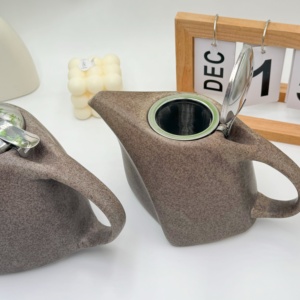 Théière en céramique avec filtre, théière en céramique avec infuseur, ensembles de <span class=keywords><strong>café</strong></span> et de thé faits à la main, cafetière en céramique, ensemble de thé arabe - Product Image 3