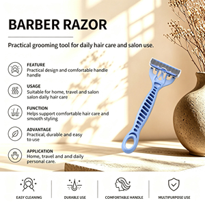 Vente chaude 2023 - <span class=keywords><strong>Rasoir</strong></span> à <span class=keywords><strong>barbe</strong></span> jetable en plastique à 6 lames pour barbier - Product Image 1