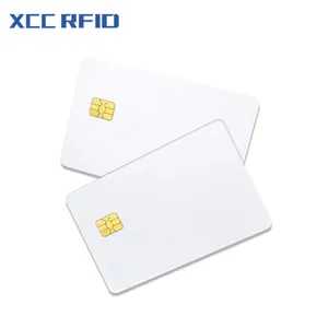 Cartão branco ample fm 4442 livre contato inteligente chip rfid cartão