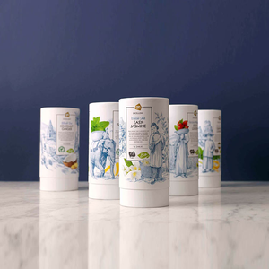 Emballage de tube en papier kraft de qualité alimentaire personnalisé, tube en papier pour compléments alimentaires, pot en papier avec fenêtre pour l'emballage du thé - Product Image 3