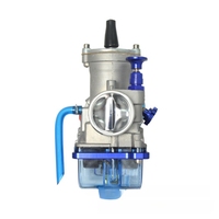 Nouveau carburateur modifié pour moto PWK21/24/26/28/30/32/34 pour système d'injection de carburant, base transparente bleue, en alliage d'aluminium