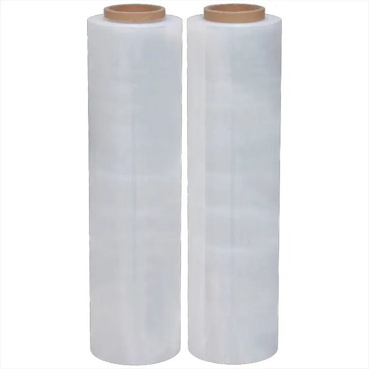 Kemasan kargo pabrik plastik bening Lldpe kemasan transparan bungkus palet PE Film pembungkus susut plastik