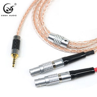 Câble pour écouteurs YIVO XSSH DIY OEM Hifi, 8 cœurs, 7N PCOCC, cuivre et argent mélangés, prise 3,5 mm, câble audio pour amplificateur, fil pour casque
