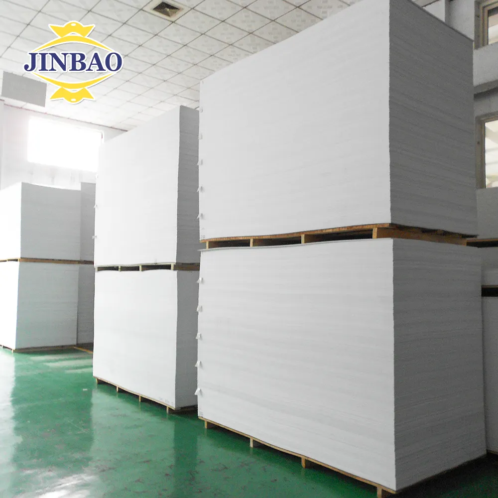 JIBAO 10mm 15mm waterproof foam bord pvc sheet for outdoor sign low price pvc wood plastic composite exterior wall cladding