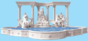 Fontaine en marbre beige <span class=keywords><strong>de</strong></span> style romain, bassin sculpté, grande fontaine d'extérieur pour <span class=keywords><strong>jardin</strong></span>, décoration <span class=keywords><strong>de</strong></span> cour, écologique <span class=keywords><strong>et</strong></span> durable - Product Image 6