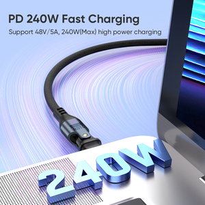<span class=keywords><strong>C</strong></span>âble Type-<span class=keywords><strong>C</strong></span> 5A 240W |   <span class=keywords><strong>C</strong></span>âble de charge rapide et de transfert de données USB-<span class=keywords><strong>C</strong></span> vers USB-<span class=keywords><strong>C</strong></span> réglable à 180° pour téléphones et ordinateurs portables - Product Image 6