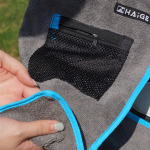 Tùy chỉnh <span class=keywords><strong>Tri</strong></span> gấp Golf khăn sợi nhỏ Golf khăn với móc và Túi - Product Image 4