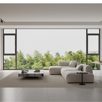 Ventanas Corredizas de Aluminio Aisladas, Insonorizadas y Resistentes a Huracanes, con Vidrio Low-E Moderno para Viviendas, Directamente de Fábrica EBON