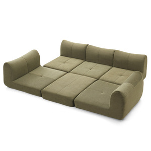 Three Seat Compression Fabric Italian Minimalism Folding Sponge Full Vacuum Living Room Small Apartment - Product Image 3