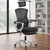 Chaise de bureau ergonomique personnalisée avec accoudoirs en maille, inclinable, confortable pour une utilisation prolongée, idéale pour le gaming et la maison