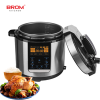 Casserole en acier inoxydable antiadhésive 6l Autocuiseur électrique