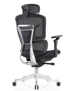 <span class=keywords><strong>Chaise</strong></span> <span class=keywords><strong>de</strong></span> <span class=keywords><strong>bureau</strong></span> <span class=keywords><strong>ergonomique</strong></span> moderne <span class=keywords><strong>de</strong></span> haute qualité avec dossier en maille, appui-tête réglable, soutien lombaire, design exécutif - Product Image 4