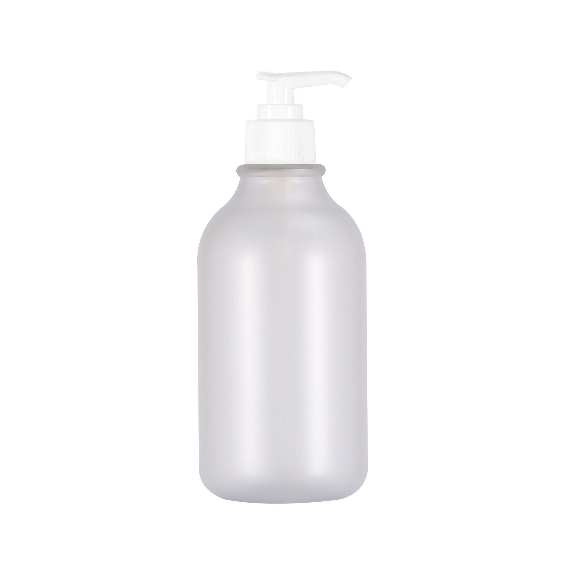 Flacon Transparent Mat OC Pompe Blanche