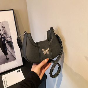 Borsa a tracolla da donna stile coreano 2025 alla moda Casual inverno nuova moda di nicchia in <span class=keywords><strong>pelle</strong></span> <span class=keywords><strong>e</strong></span> fodera in PU a mezzaluna - Product Image 6