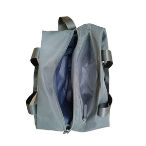 2025 femmes unisexe gris cuir sac fourre-tout avec fermeture à glissière broderie décoration été mode Polyester sac à main abordable - Product Image 4