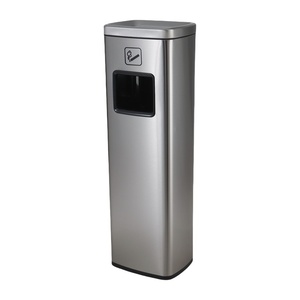 Poubelle commerciale en acier inoxydable <span class=keywords><strong>Restaurant</strong></span> et équipements de l'hôtel Poubelle publique extérieure Poubelle en acier inoxydable chic - Product Image 2
