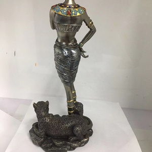 2024 Sculpture Résine Artisanat Ancienne Egypte Kitty Figurine Égyptien <span class=keywords><strong>Bastet</strong></span> Chat Déesse Résine Statue - Product Image 3