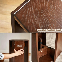 Tabourets et bancs empilables en bois massif, extra épais et souples, sièges confortables et hauts pour salon et usage domestique