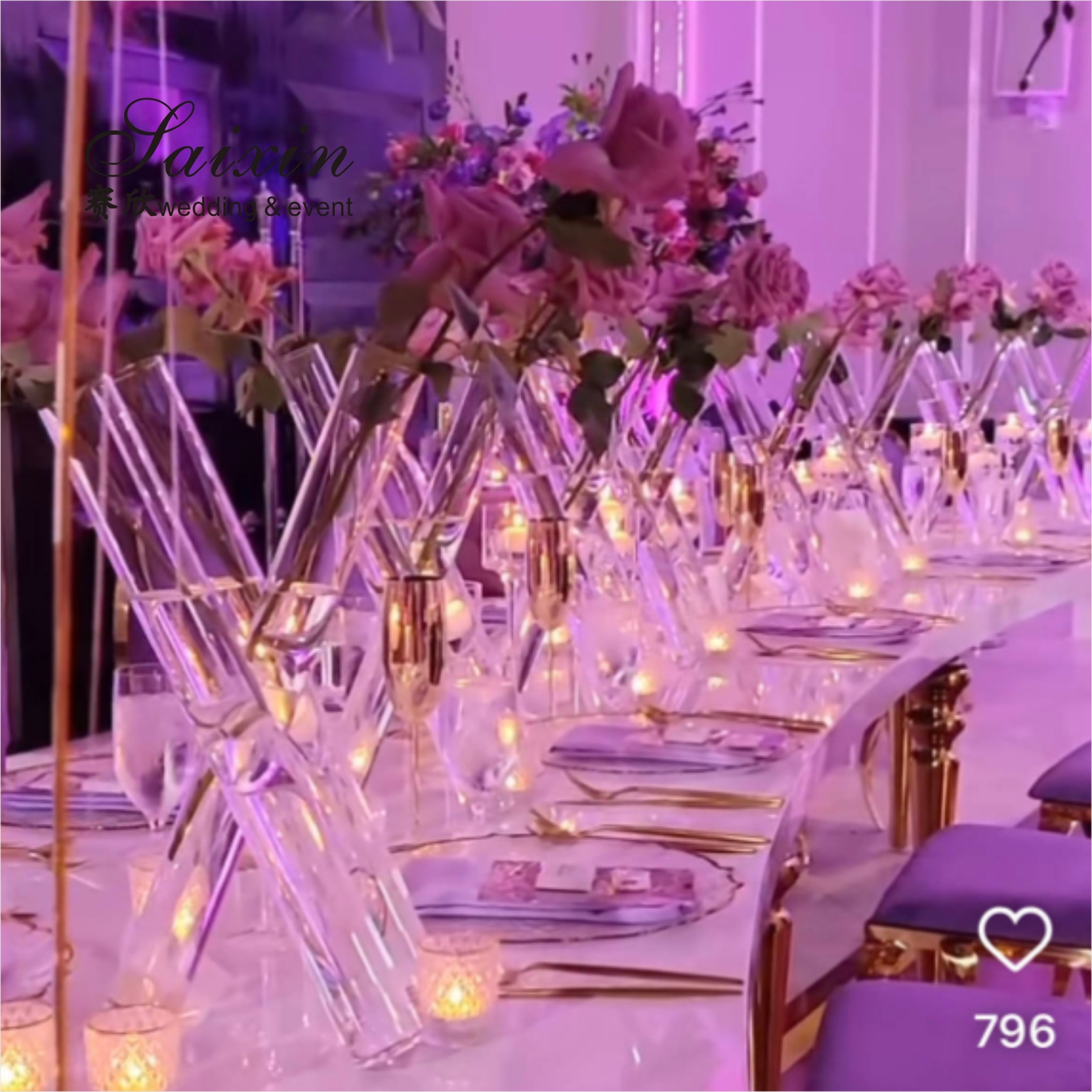 ZT-223 Saixin новейший дизайн 3 стеклянный цилиндр комплект ваза для розовыми цветами Свадебный букет на середине стола