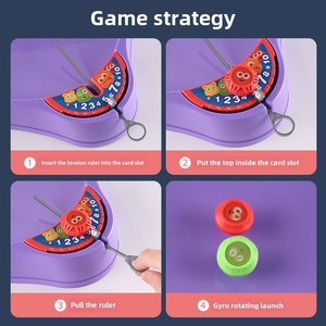 Nuovo Set da competizione Multiplayer per bambini con Mini addominali rotanti in plastica rotanti da battaglia Set da 5 a 7 anni - Product Image 5