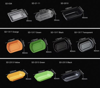 Plateau d'emballage transparent jetable de qualité alimentaire en plastique PET pour fruits et légumes Plateau de service alimentaire en plastique Conteneur