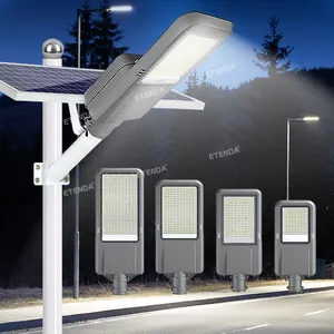 100W 200W 300W 400W Hochleistungs-Straßen laternen hersteller Super helligkeit Batterie Solar-LED-Straßen laterne