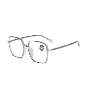 2023新品TR90アンチブルーライト挿入眼鏡フレーム黒長方形プラノ近視メガネおしゃれなスタイル - Product Image 3