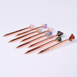 Speciale metalen <span class=keywords><strong>pen</strong></span> met aangepast logo en verpakking, groothandel kristallen <span class=keywords><strong>pen</strong></span> met ruwe kristallen en verwisselbare inkt. - Product Image 3