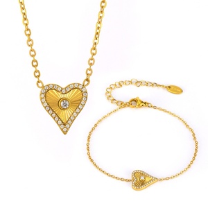 Collar con Colgante de Corazón Romántico al por Mayor para Mujer, Joyería de Acero Inoxidable de Moda, Regalo para Madre o Niña - Product Image 1