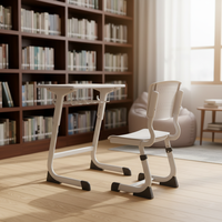 Meubles scolaires modernes, durables et de haute qualité, ensemble bureau et chaise pour étudiants, structure métallique, hauteur réglable, chambre, appartement