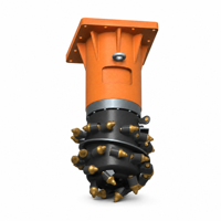 Accessoire de coupe longitudinale hydraulique pour excavatrice, pour le profilage des murs de tunnels et le creusement de fossés