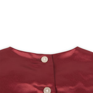 Vestido de niña con diseño de rosa 3D OA, color rojo, sin mangas, de malla y tul, para bebés y niñas pequeñas - Product Image 4