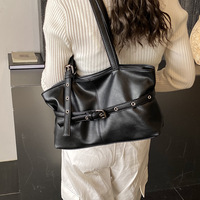 Tas Tote Retro untuk Perjalanan, Tas Tangan Wanita, Bergaya Kasual, Kapasitas Besar, Tas Selempang, Tas Ketiak, Resleting, Bahan Poliester