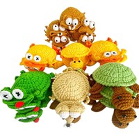 Großhandel Handgefertigte Häkel-Tieruntersetzer: Niedliche Eichhörnchen-, Schildkröten-, Frosch-Amigurumi-Tischsets, Ästhetische Wärmeisolierende Tischmatten