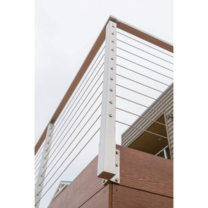 <span class=keywords><strong>Garde</strong></span>-<span class=keywords><strong>corps</strong></span> <span class=keywords><strong>en</strong></span> câble d'acier inoxydable minimaliste moderne pour terrasse extérieure, escalier, <span class=keywords><strong>garde</strong></span>-<span class=keywords><strong>corps</strong></span> pour hôtels avec tension horizontale - Product Image 3