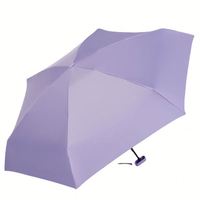 Parapluie portable léger et compact anti-UV à 6 plis avec étui rigide pour femme, format de poche, en alliage d'aluminium, moderne et promotionnel