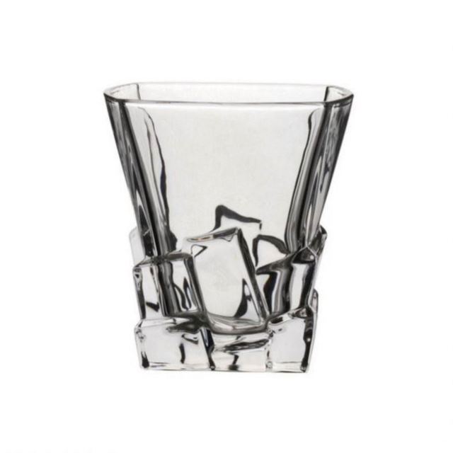 280Ml Bar Upscale Club Whiskey Ktv Thick Beer Glass Crystal Glass Shape of Stone Pile