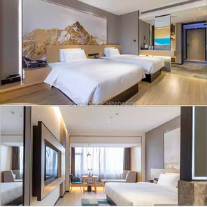 Juegos de Muebles para Dormitorio de Hotel a Precios Competitivos: Estructura de Cama de Madera con Mesitas de Noche, Cabecero, Mueble para TV, Sofás, Sillas y Mesa Auxiliar - Product Image 2
