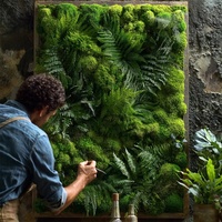 Décorations murales en mousse préservée Art Déco écologiques en forme de renne, mousse verte durable, décoration 3D suspendue pour salon