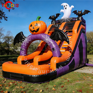 Castillo Inflable Gigante de Halloween, Combinación de Obstáculos, Trampolín, Juegos de Carnaval, Nailon, 10x5x3.5m, Capacidad para 10 Personas - Product Image 3