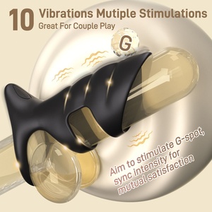 <span class=keywords><strong>Anneau</strong></span> vibrant pour pénis de 2e génération pour couple, 10 fréquences de vibration, recharge magnétique USB, jouets sexuels pour adultes - Product Image 2