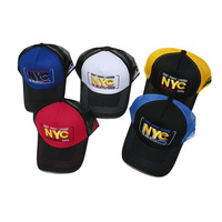 Gorra duradera de malla de poliéster transpirable europea y americana con bordado para parejas, parasol para montar al aire libre, conductor de camión