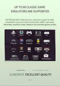 Consola de Juegos Retro G11pro, 256 GB Máx., 50000 Juegos, Más de 60 Emuladores, Chip de 12 nm, Doble Mando, TV Box, Venta al por Mayor - Product Image 3