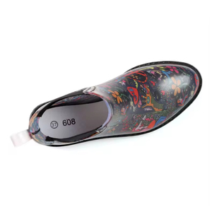 <span class=keywords><strong>Bottes</strong></span> <span class=keywords><strong>de</strong></span> <span class=keywords><strong>pluie</strong></span> montantes YL-1403 pour femme, antidérapantes, imperméables, imprimées couleur, style <span class=keywords><strong>vintage</strong></span>, haute qualité - Product Image 5