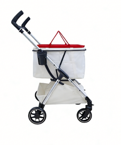 Mamago 605-3 4-wiel aluminiumlegering opvouwbare lichtgewicht waterdichte wasbare draagbare comfortabele honden- en kattenwagen voor vliegtuigen - Product Image 2